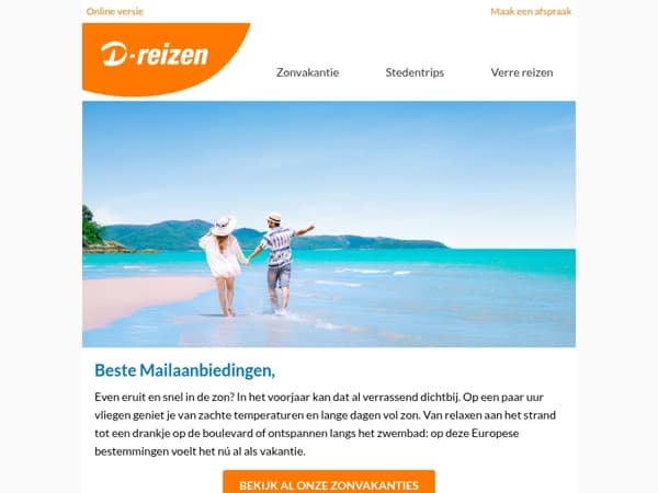 Kort vliegen, maximaal van de zon genieten? ✈️☀️