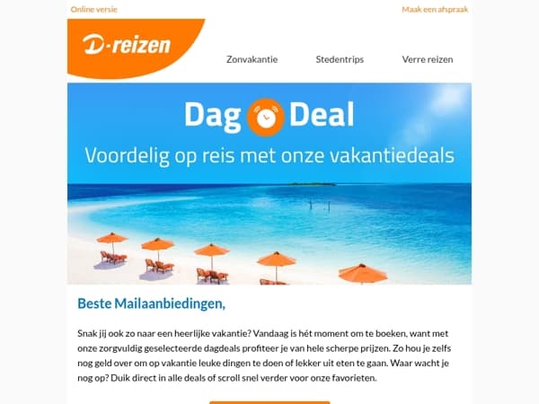 Grijp je kans: betaalbare zonvakanties!
