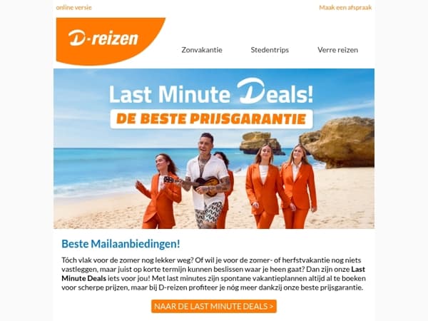 Last Minute Deals - De beste prijsgarantie!