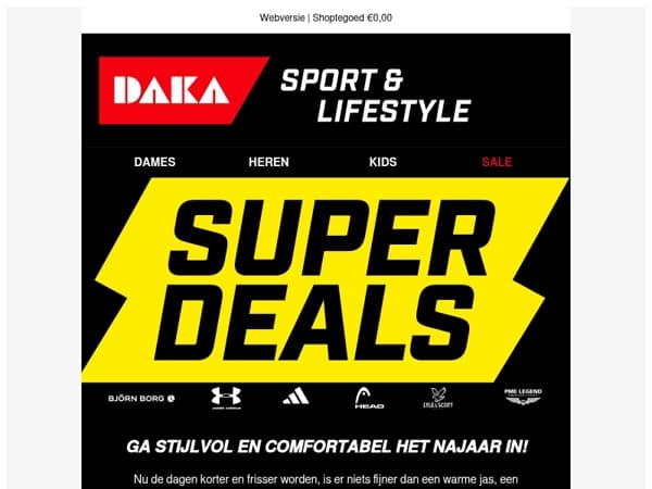 Jouw najaarslook voor de helft van de prijs? Ontdek de Superdeals