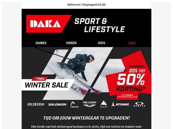 Final Winter Sale | 20% tot 50% korting❄️