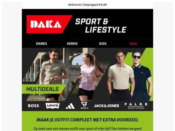 Nieuw in onze Multideals: BOSS Green & Under Armour