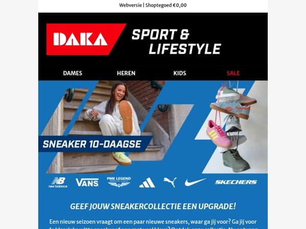 Sneaker 10-daagse: scoor jouw favoriete paar met 20% korting! 👟