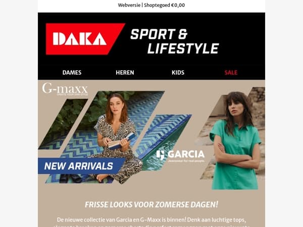 Zomers & stijlvol: nieuwe stijlen van Garcia & G-Maxx ☀️