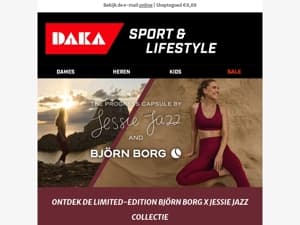 Nieuw & exclusief: Björn Borg x Jessie Jazz bij DAKA! | Win een outfit uit The Progress Capsule