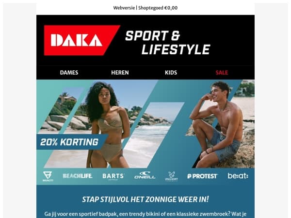 20% korting op zwemkleding | Speciaal voor jou 🎁