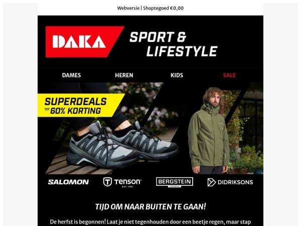 Superdeals voor een vrolijke, droge herfst!🍂