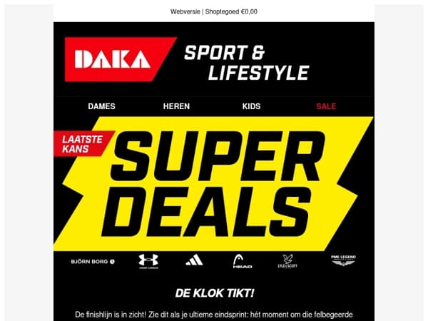 Laatste kans: tot 50% korting tijdens de Superdeals!