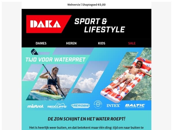 Alles voor jouw verfrissende wateravontuur staat klaar 🌊