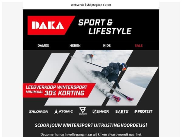 Wintersport Leegverkoop | Minimaal 30% korting op jouw wintersportgear