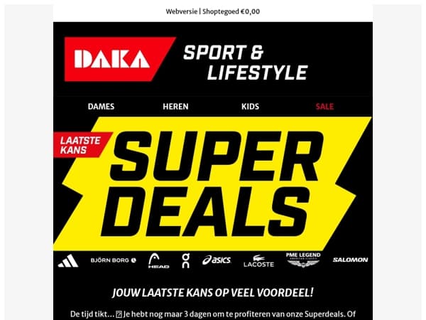 Laatste dagen Superdeals⏳| Nog 3 dagen om jouw Superdeals te scoren!