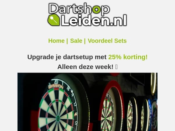 🎯 Scoor nu 25% korting op Lena dartbordverlichting! Alleen dit weekend!
