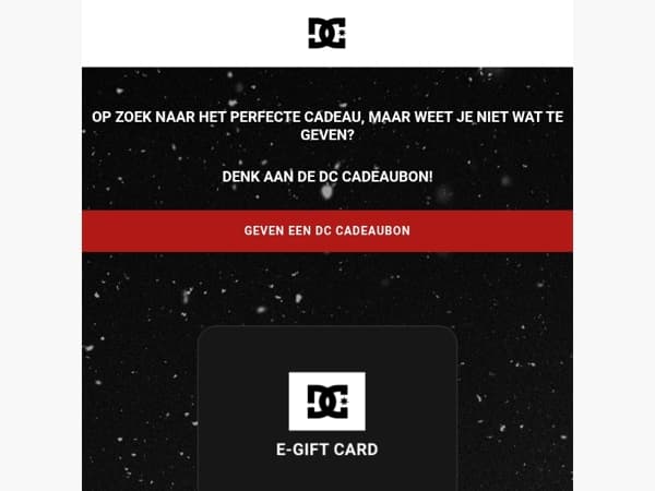🎅 Geef een DC Shoes cadeaubon en maak gegarandeerd blij