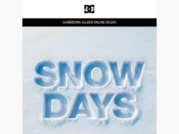 Snow Days: laatste kans om te besparen! ❄️
