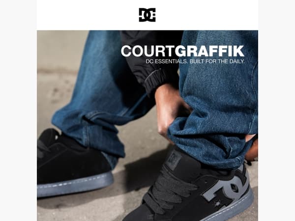 Court Graffik: iconische DC-schoenen voor zomerse dagen.