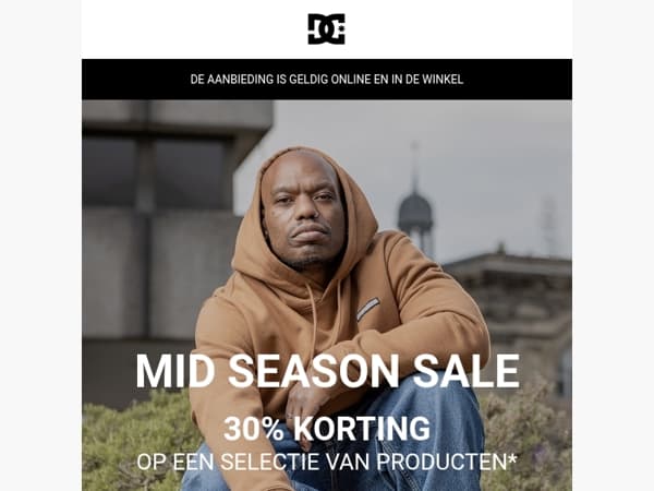 Mid-Season Sale: 30% korting op volop producten!