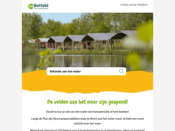 Vakantie vieren aan het water! 💦