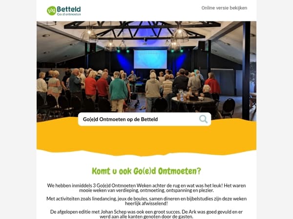 Komt u naar de laatste Go(e)d Ontmoeten Week van 2025?