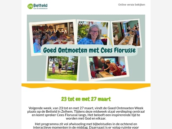 Goed Ontmoeten 23-27 maart