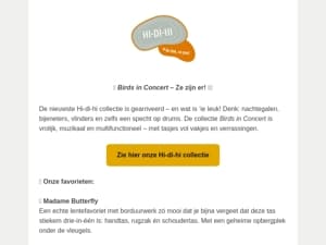 🎶 Birds in Concert: de nieuwe Hi-di-hi collectie is geland! 🐦🎵