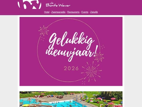 🥂Ook in 2026 is er weer genoeg te beleven bij De Bonte Wever!🎇