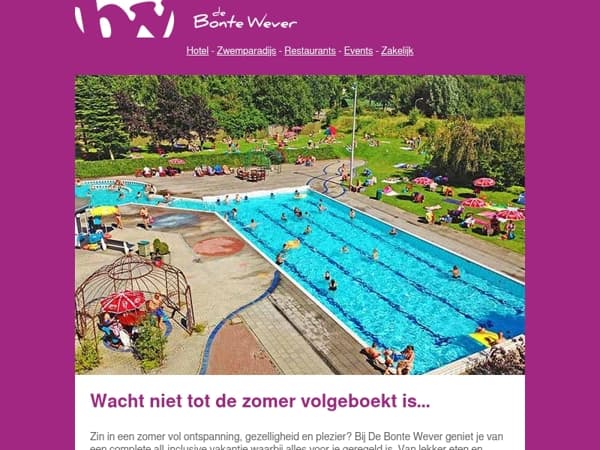 ☀️ Tijd voor een zorgeloze zomervakantie, All-in dagje uit, nieuwe menukaart Bistro Dapper en meer...