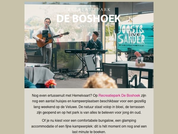 De laatste plekjes voor Hemelvaart 🌤️