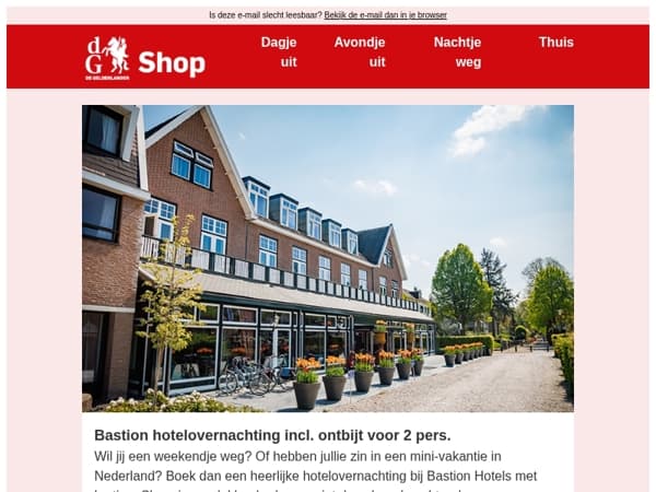 Ga er extra voordelig echt even tussenuit bij Bastion