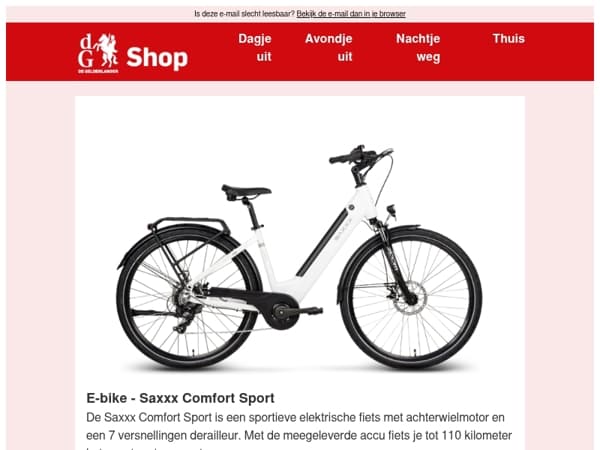 Fiets sportief het avontuur tegemoet