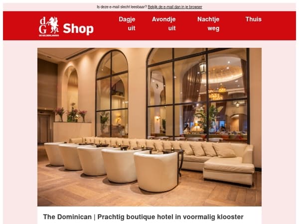 Overnacht in een prachtig boutique hotel in een voormalig klooster