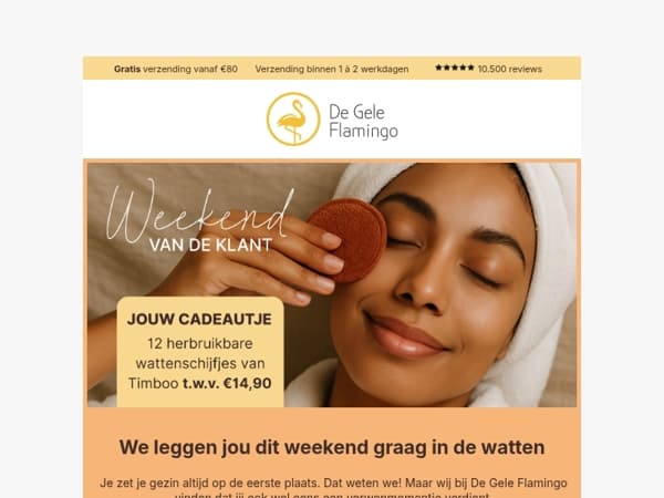 Weekend van de Klant: JIJ verdient dit zachte cadeautje t.w.v. €14,90! 🎁