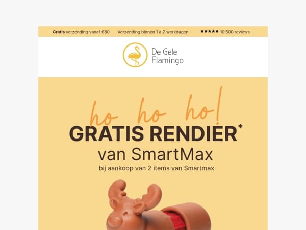 🎉 Grijp je gratis SmartMax rendiertje! 🎁