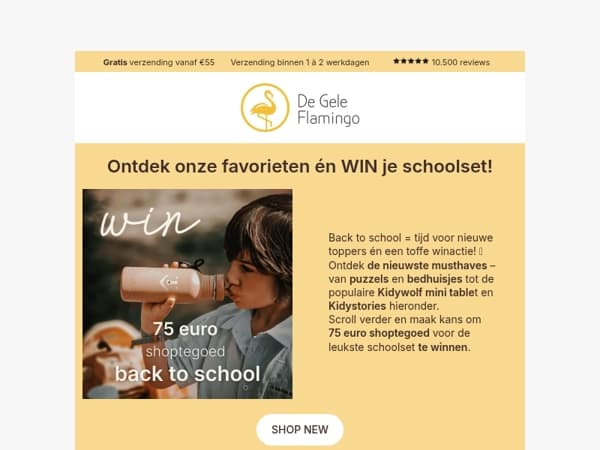 WIN, alles voor school & de leukste nieuwe items! 💛