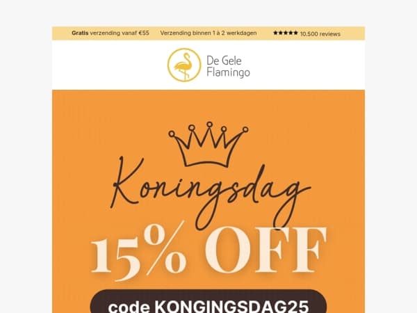 Final Call 15% KORTING op ALLES*!! 🤩