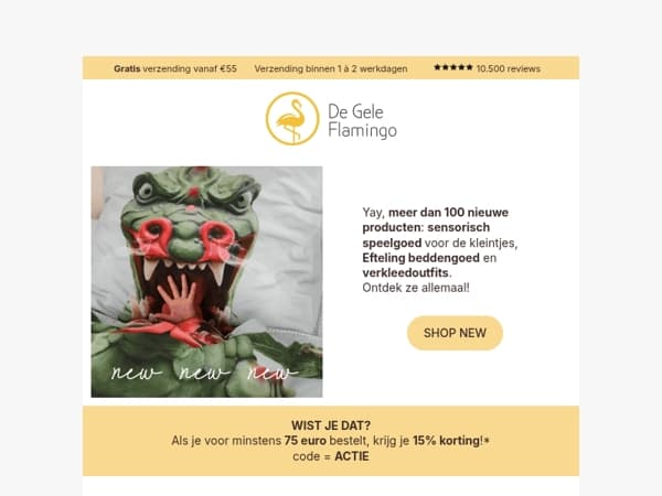 NIEUW 🤩 Eftelingdekbedsets van SNURK, Zoofamily zaklampen, Little Dutch kledij en véél boekjes!