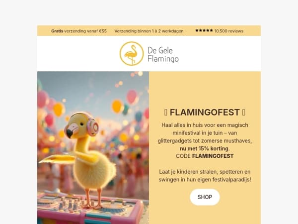 FLAMINGOFEST 🔥 -15% op onze coolste festival musthaves