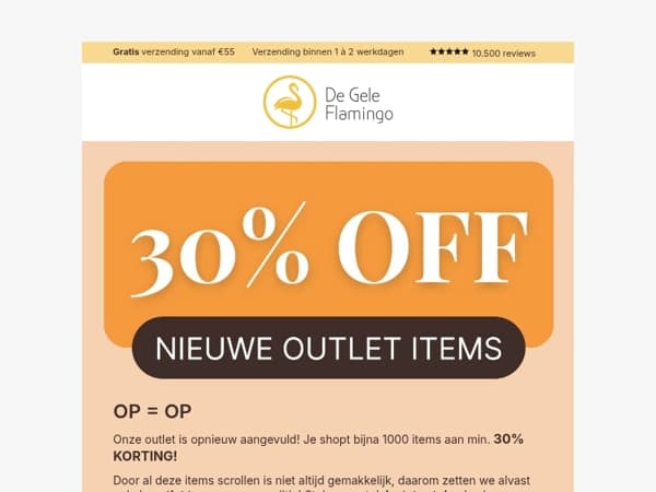 30% KORTING op bijna 1000 items! 🙌