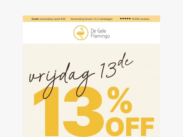 13% KORTING op je volledige bestelling! 🔥🐈‍⬛