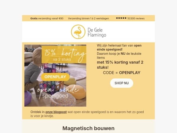 💛 -15% op het leukste OPEN EINDE SPEELGOED! 🔥
