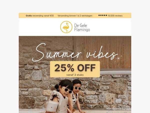 25% KORTING op summer items! 🌞