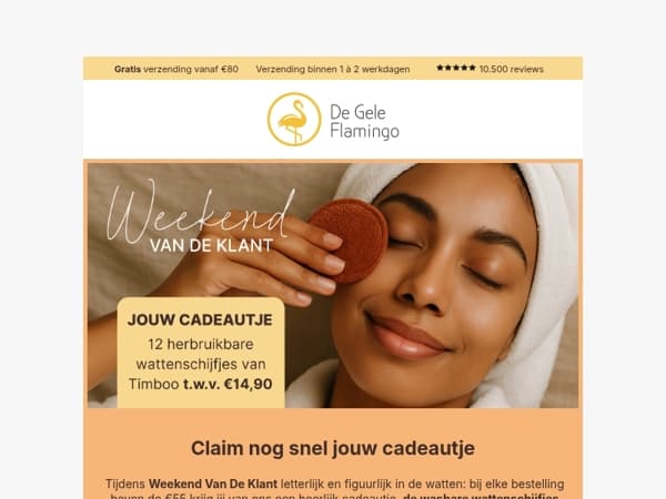 Claim je cadeautje vandaag nog! 🎁