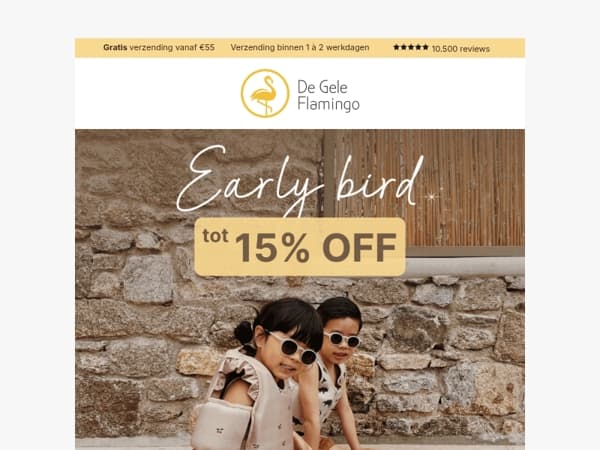ACTIE tot 15% KORTING op summer items! 🌞