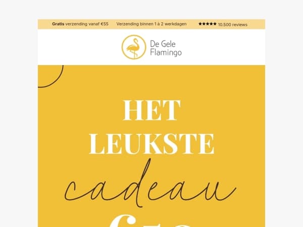 Krijg €50 SHOPTEGOED cadeau! 🤩