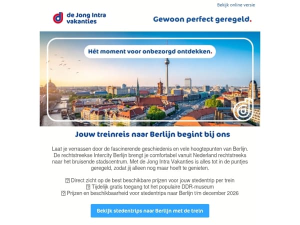 🚆 Met de trein rechtstreeks naar Berlijn