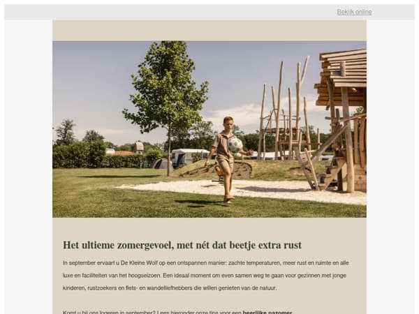 ☀️ Nazomeren bij De Kleine Wolf