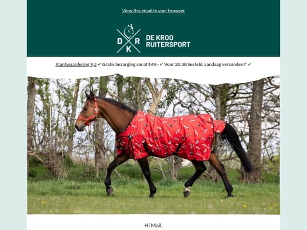 Regendekenseizoen is begonnen 🌧️