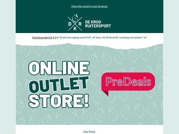 Outlet PreDeals! 💫