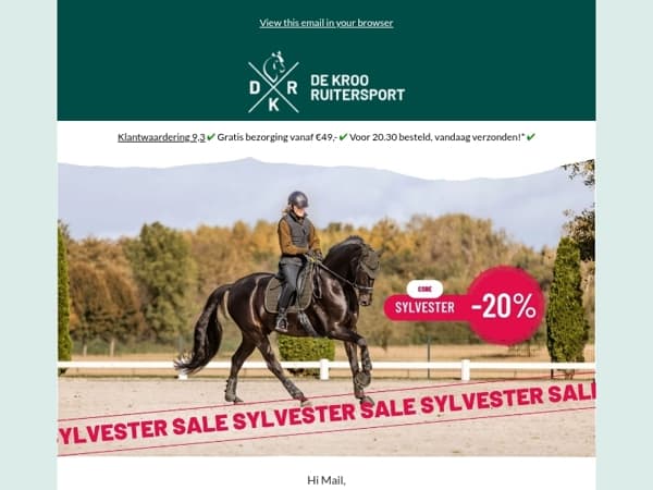 20% korting op bijna alles!* 🤩