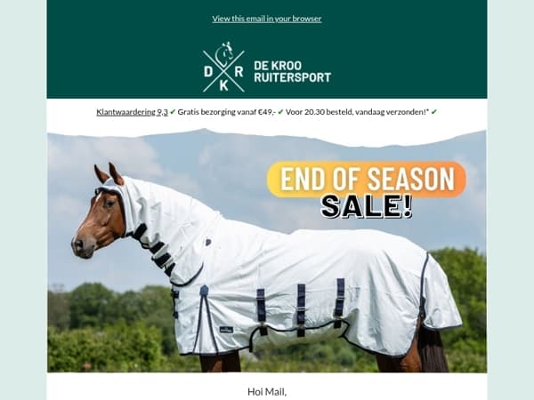 End of Season Sale 🌸 tot -40%!