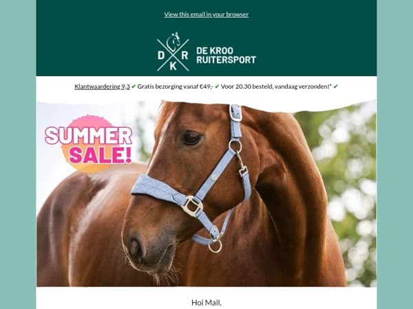 Summer Sale! ☀️ Kortingen tot 50%